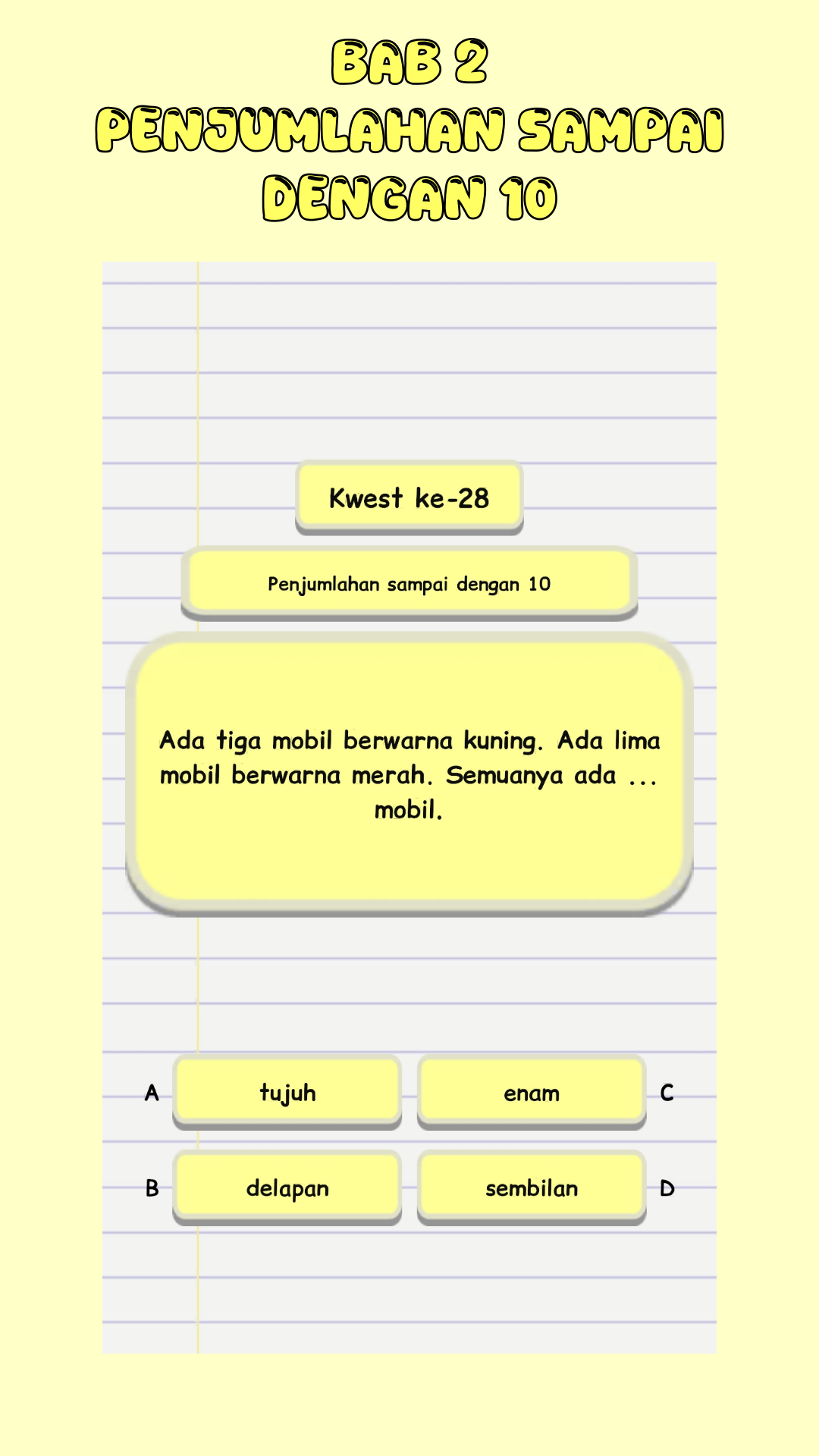 Soal Matematika Kelas 1 SD