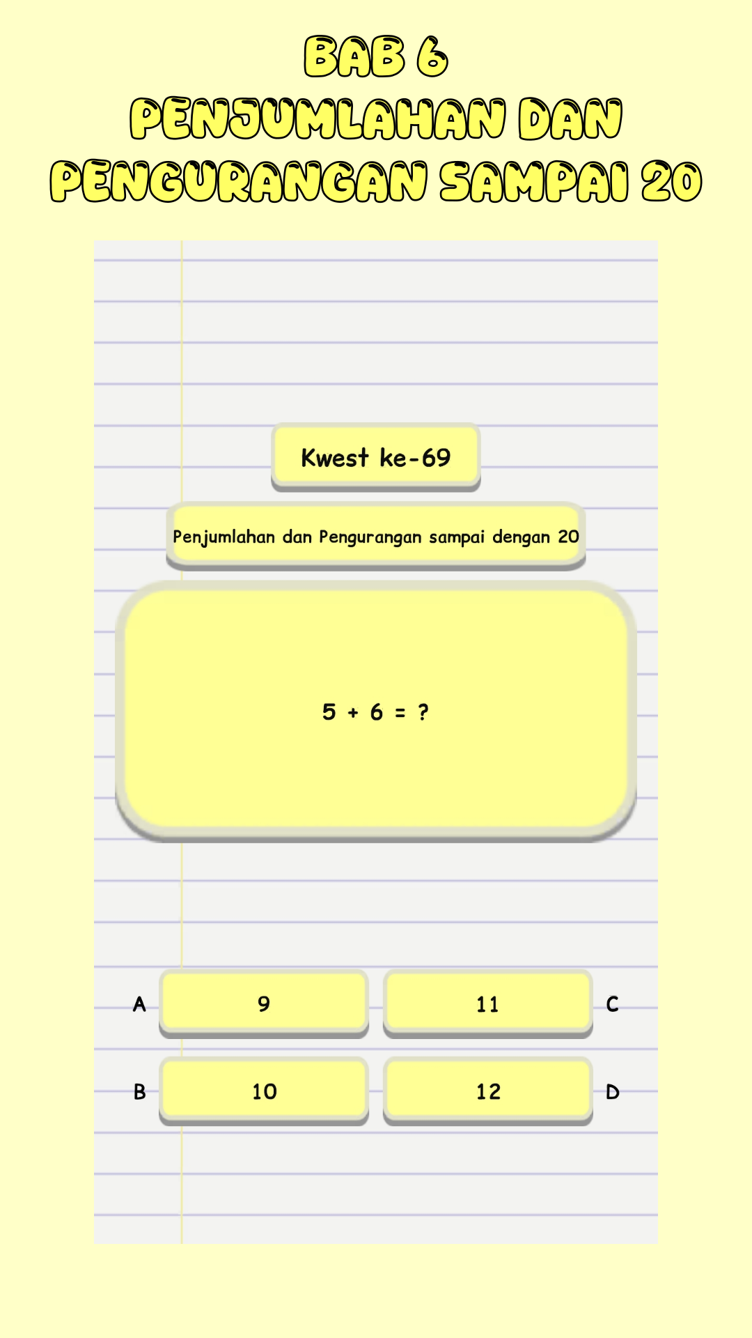Soal Matematika Kelas 1 SD