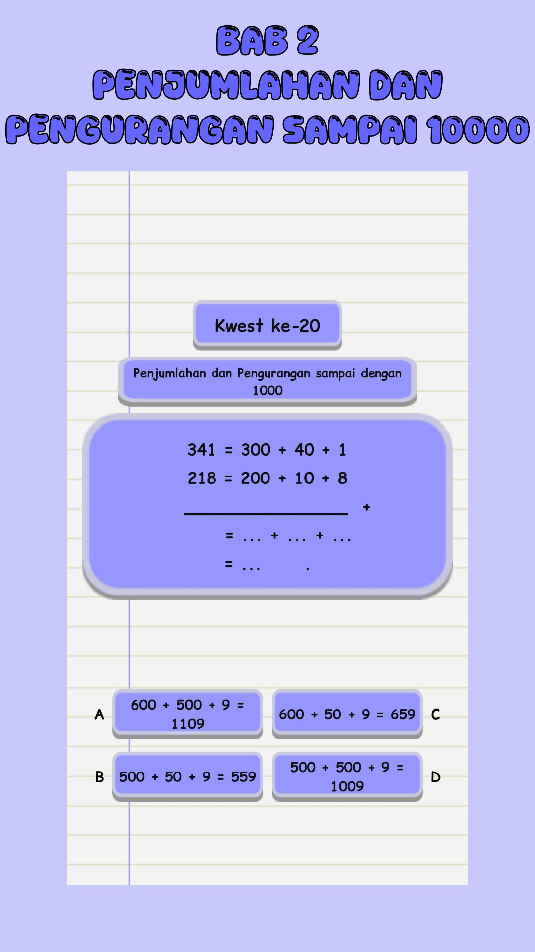Soal Matematika Kelas 4 SD